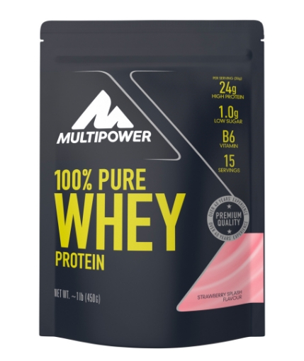 Immagine di 100% Pure Whey Protein - 450g - Fragola MPower