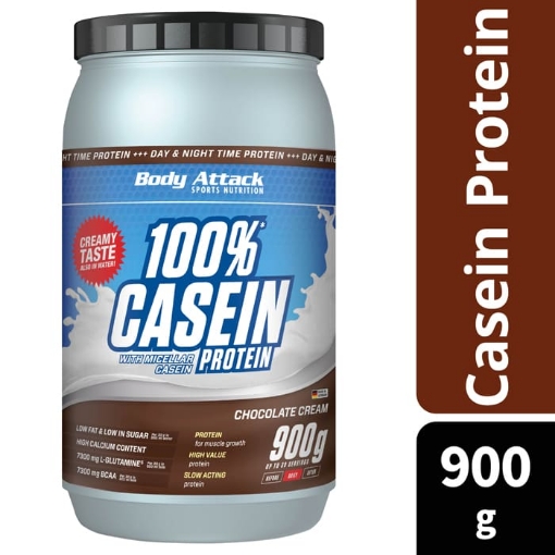 Immagine di PROTEINA CASEINA 100% - 900G CIOCCOLATO BODY ATTACK