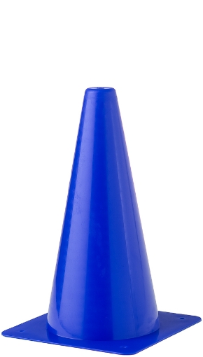 Immagine di Cono di plastica per l'allenamento 30 cm - Blu - Teamsport