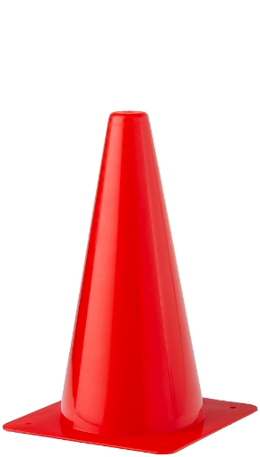 Immagine di Cono di Addestramento in Plastica 30cm - Rosso - Teamsport