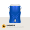 Immagine di BIDONE D'IDRATAZIONE STEAMY 5 GALLONI 20L BLU