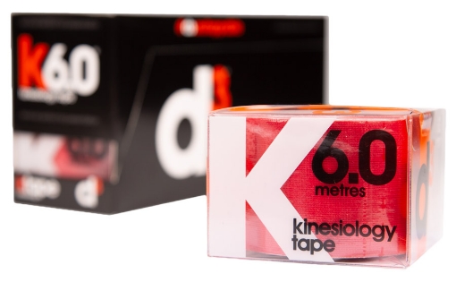 Immagine di K6.0 Nastro Kinesiologico Rosso 5cm x 6m - d3Tape