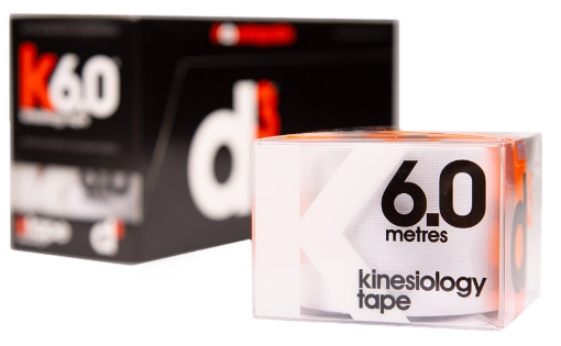 Immagine di K6.0 Nastro Kinesiologico Bianco 5cm x 6m - d3Tape